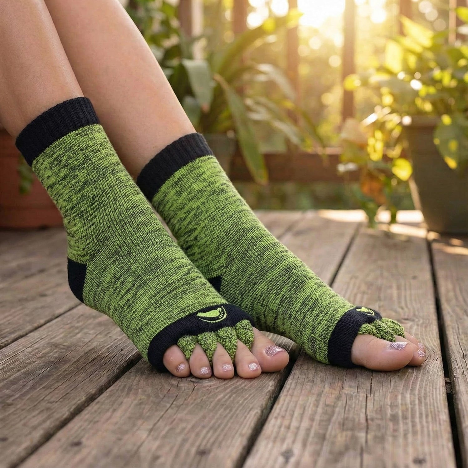 Green Orthopedic Alignment Socks