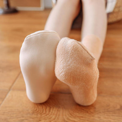 Winter socks for snow, made of velvet