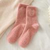 Thick embroidered velvet winter socks