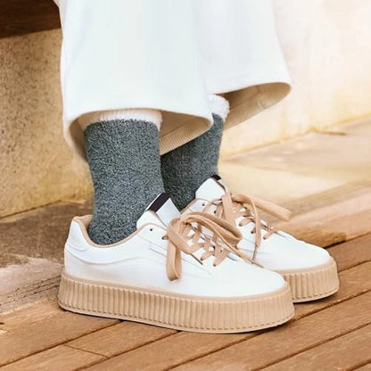 Soft and warm fleece socks for winter