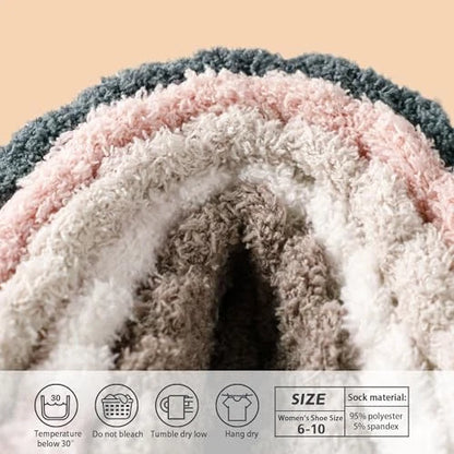 Soft and warm fleece socks for winter