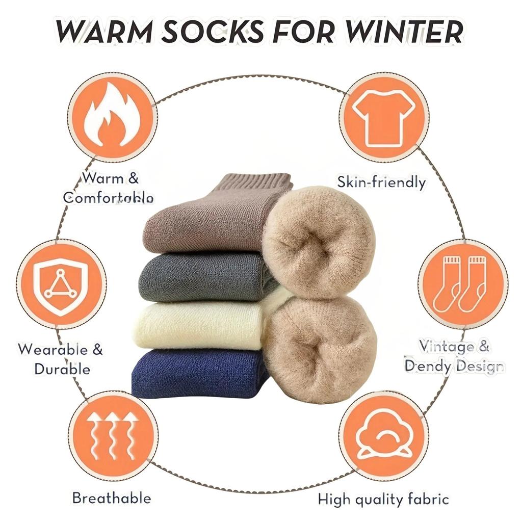 Insulating socks for cold weather