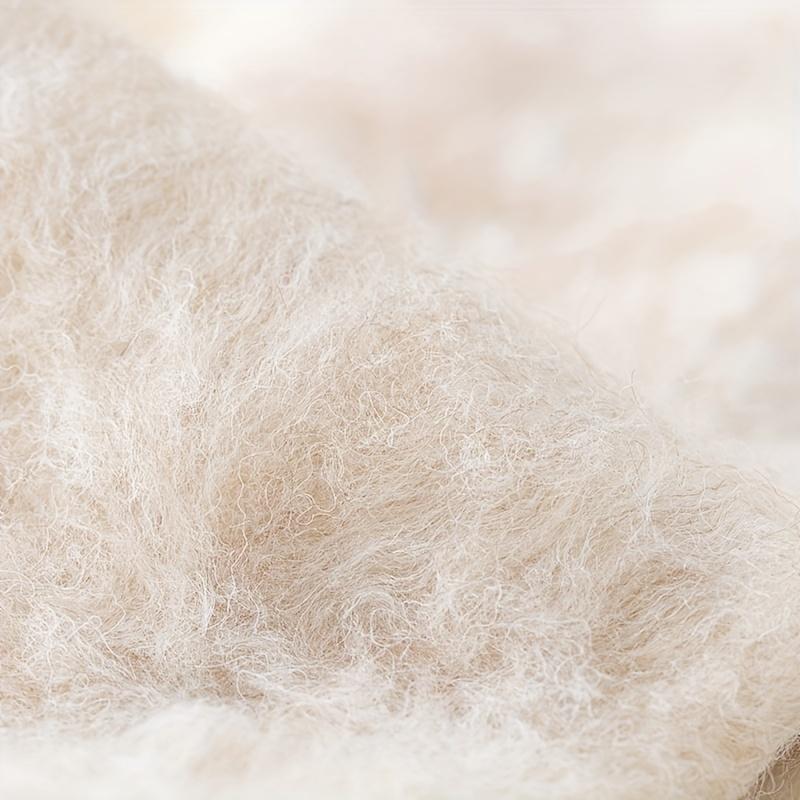 Plain colored knee-high socks with solid fleece lining