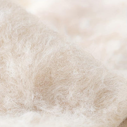 Plain colored knee-high socks with solid fleece lining