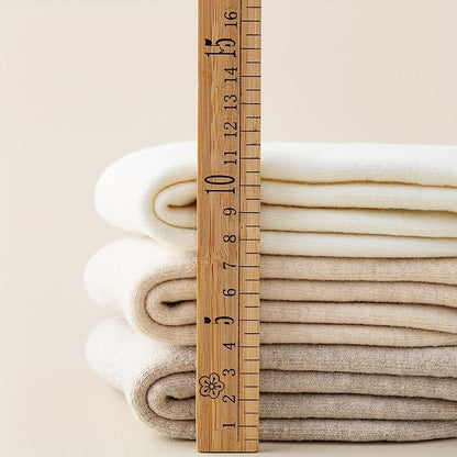 Plain colored knee-high socks with solid fleece lining