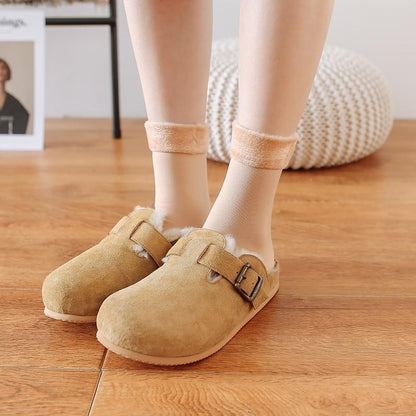 Winter socks for snow, made of velvet