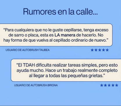 Paquete Cepillo Automatico® De Ultra Sonido Pro: cepillo de dientes en forma de U con 58 000 cerdas de nailon suave y potente motor sónico para un cuidado bucal mejorado.