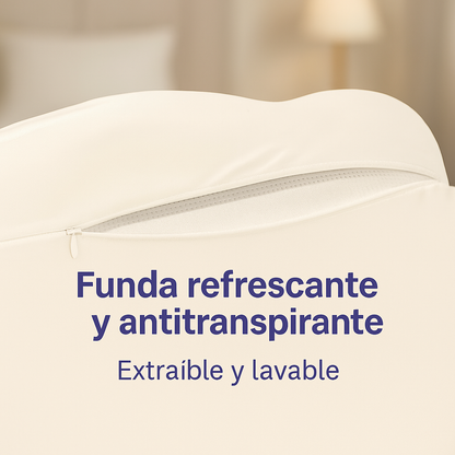 Almohada cervical 3D ortopédica para aliviar el dolor de cuello y columna.