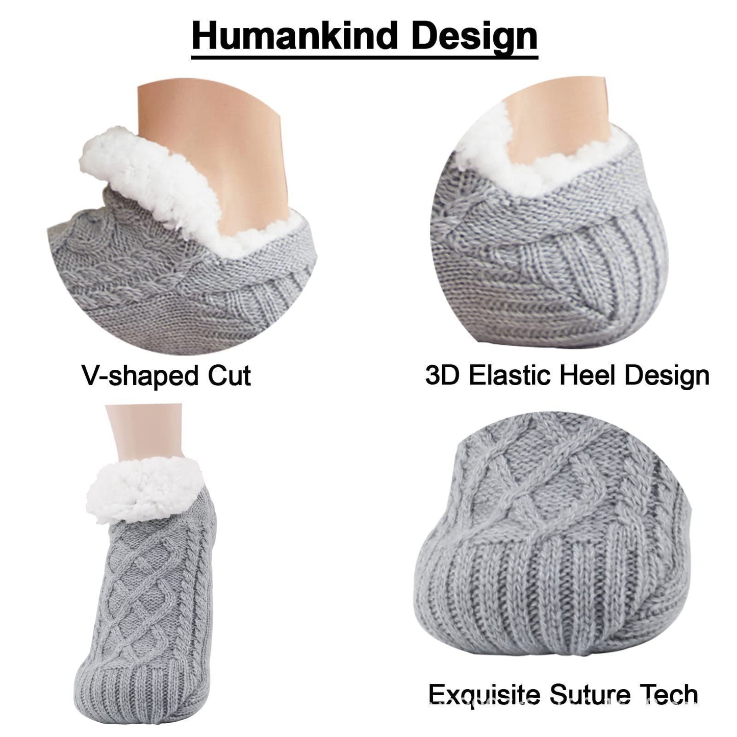 Thick thermal socks for women made of cotton