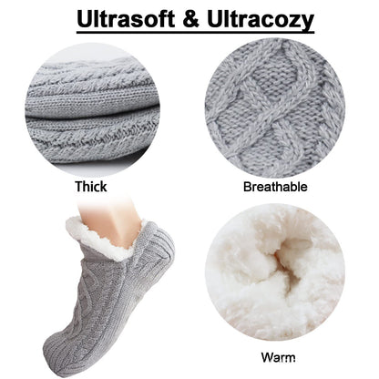Thick thermal socks for women made of cotton