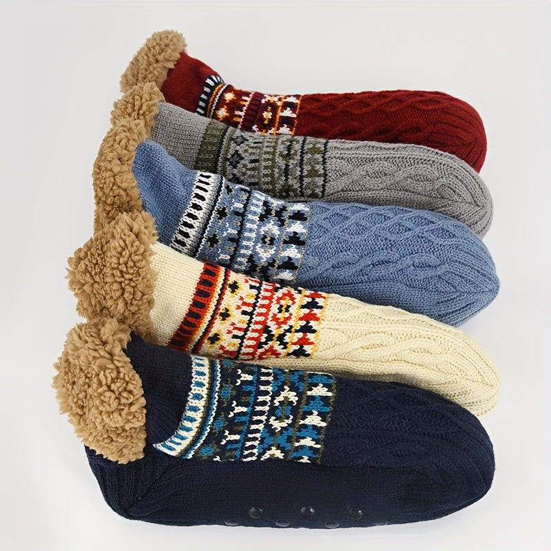 Non-slip socks for autumn and winter.