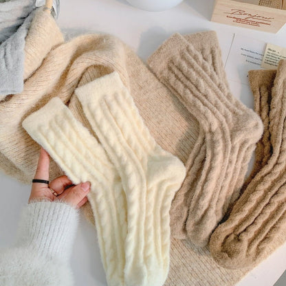 Warm winter plush socks